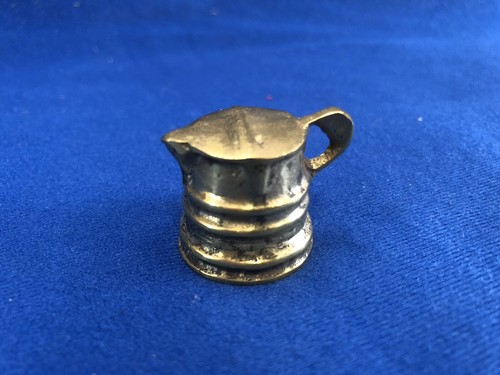 Canal boat miniatiure brass - miniatiure,